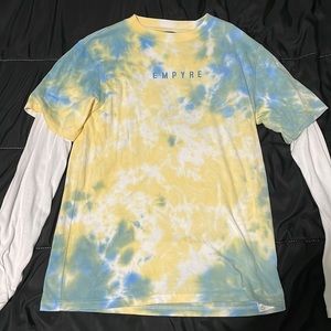 Empyre Layered Long Sleeve Tie-dye Shirt
